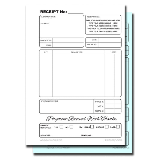 NCR *CUSTOM* Quittungs-Duplikatbuch A5 Packs