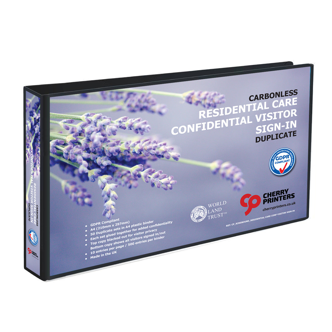 Sign In Binder NCR RESIDENTIAL CARE Confidential Visitor Sign In Ring Binder with 50 ...