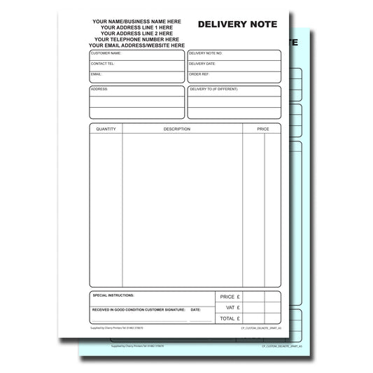 NCR *CUSTOM* Lieferschein Duplikat Buch A5 Packs