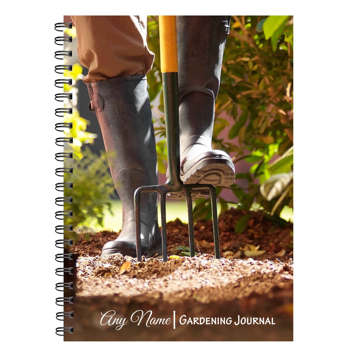 PERSONALISED Gardening Journal | Seed Planting Log | Diary | 50 double sided pages | A5 148mm x 210mm | Quality 120gsm | Wirobound