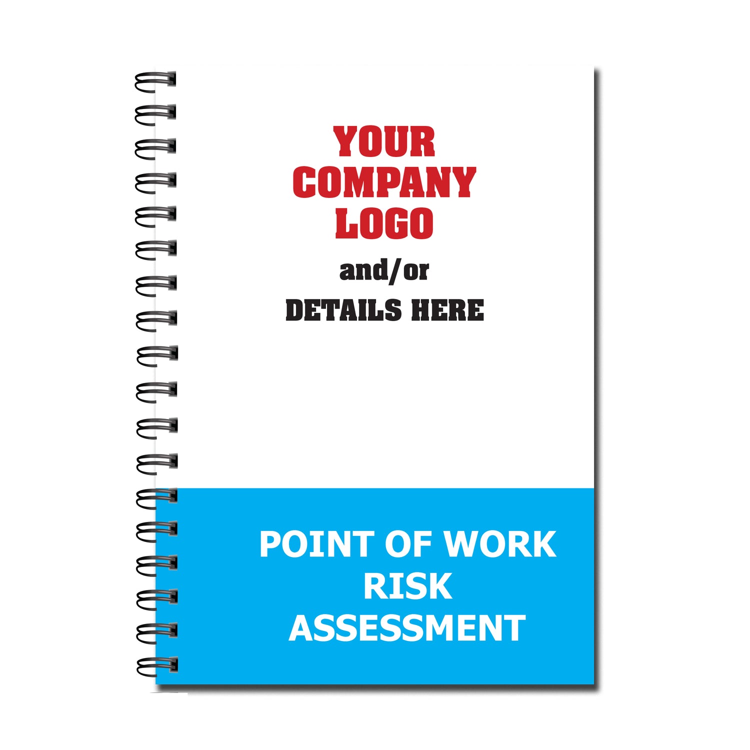 CUSTOM Point of Work Risk Assessment Book | POWRA | A6 105mm x 148mm ...