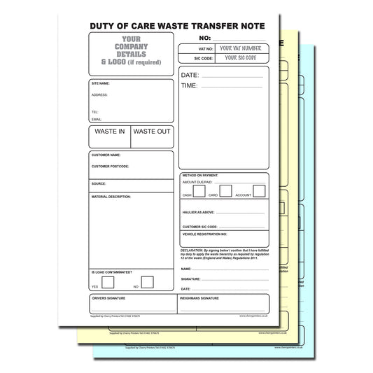 NCR *CUSTOM* Lieferschein Duplikat Buch A5 Packs