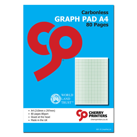 Graph Paper Pad | 2mm-10mm-20mm | A4 80 pages 80gsm