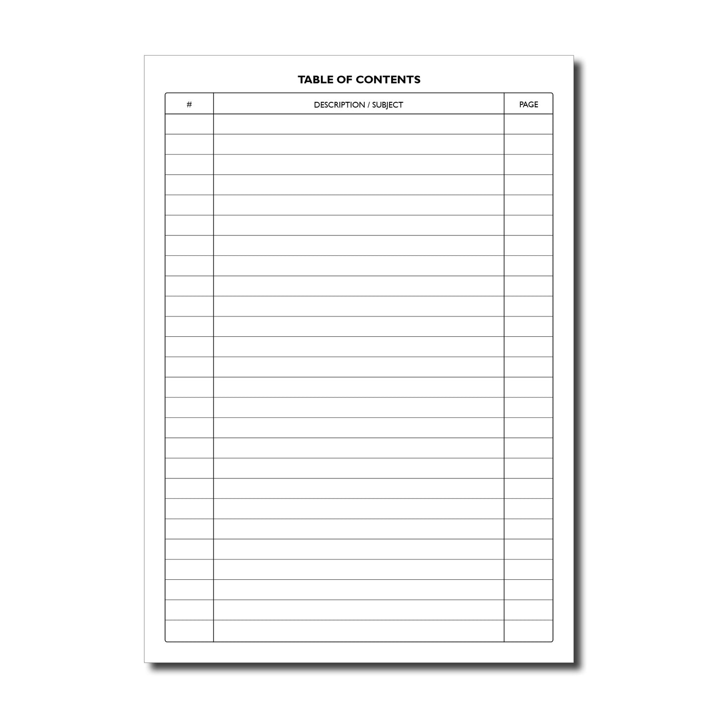 Mehrzweck-Linienbuch A5 100 Seiten 80 gsm