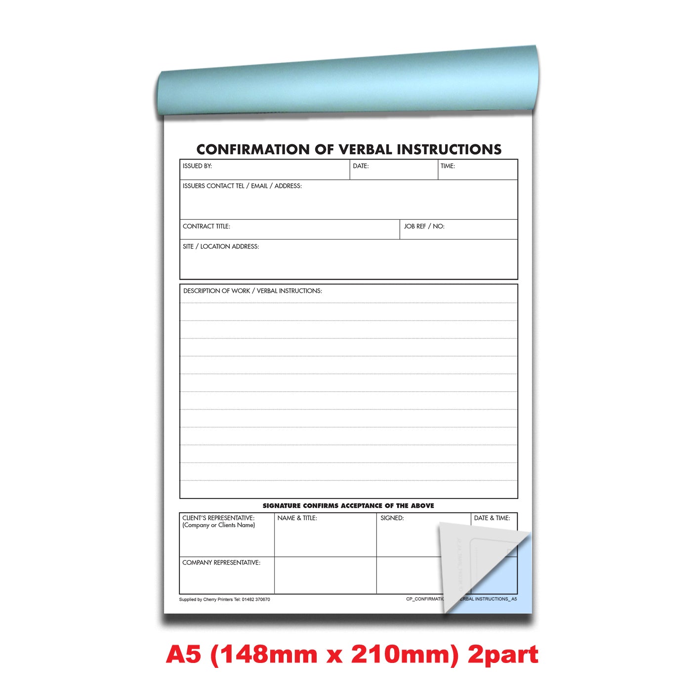 Ws Multibook Duplicate Ncr 50 Forms A5 Grn M