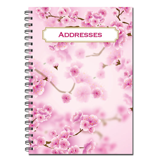 Designer Range Address Book A5 120gsm 52 double sided pages Wirobound