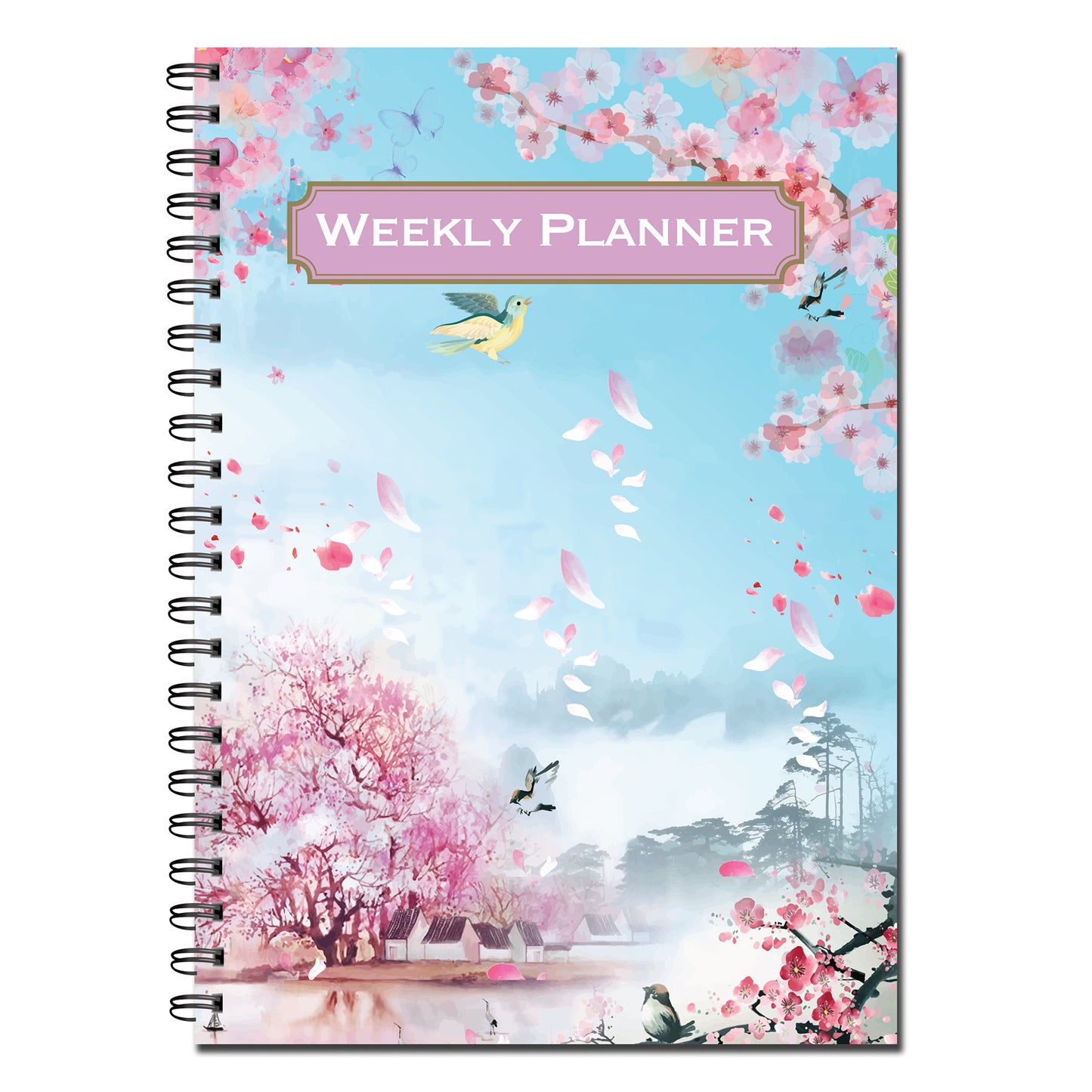 Designer Range Weekly Planner A5 120gsm 50 double sided pages Wirobound