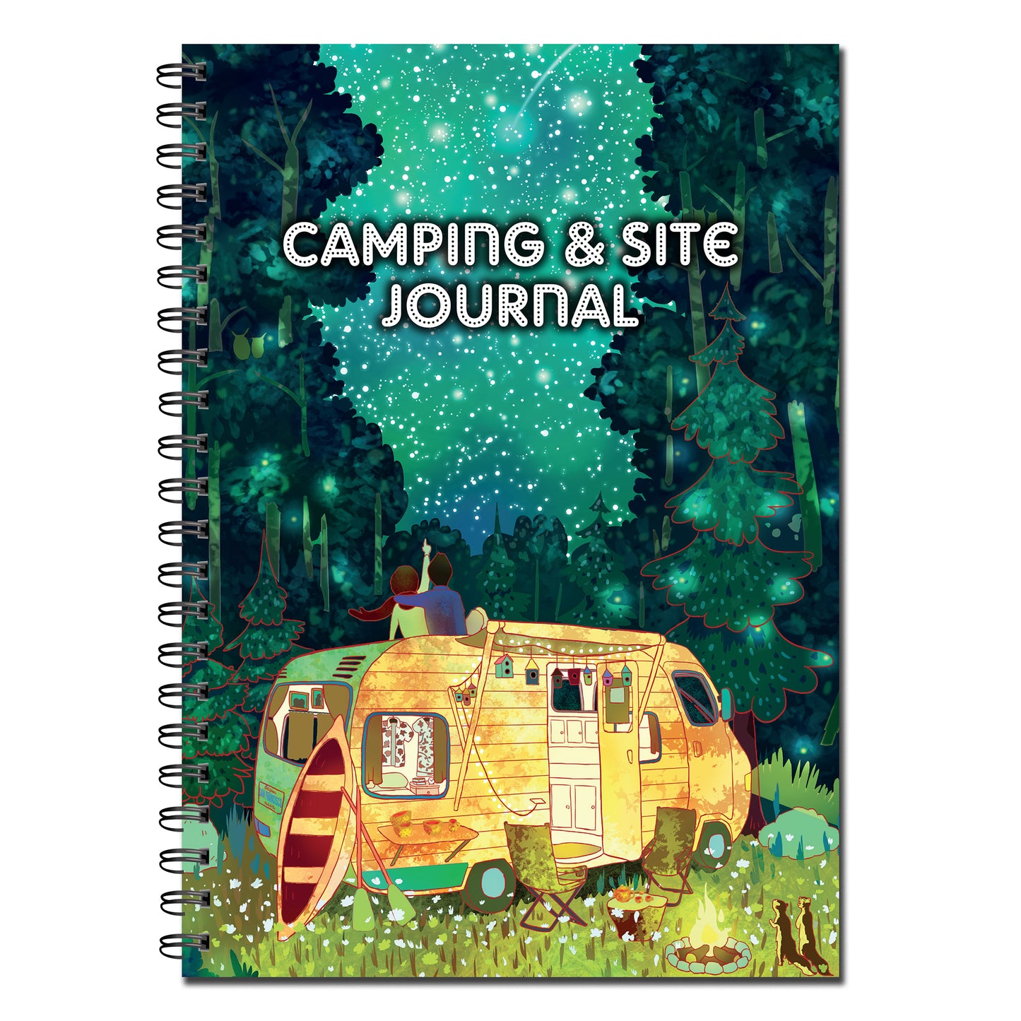 Designer Range Camping/Site Journal | Campsite Review | A5 | 51 double sided pages Wirobound