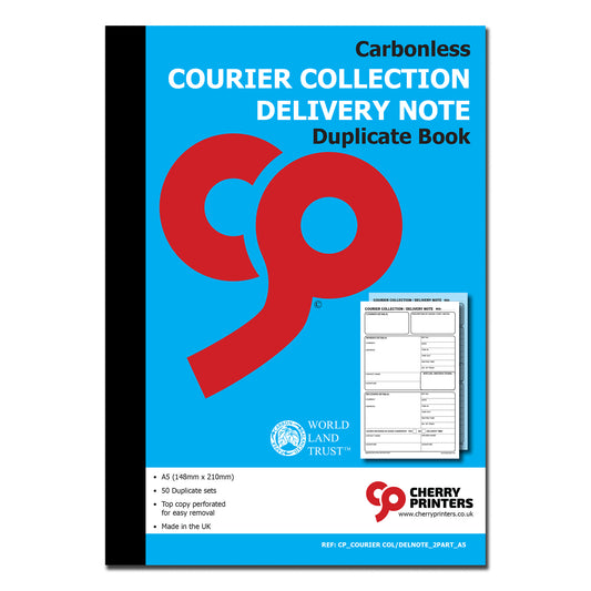 NCR Courier Collection/Delivery Note Duplicate Book A5