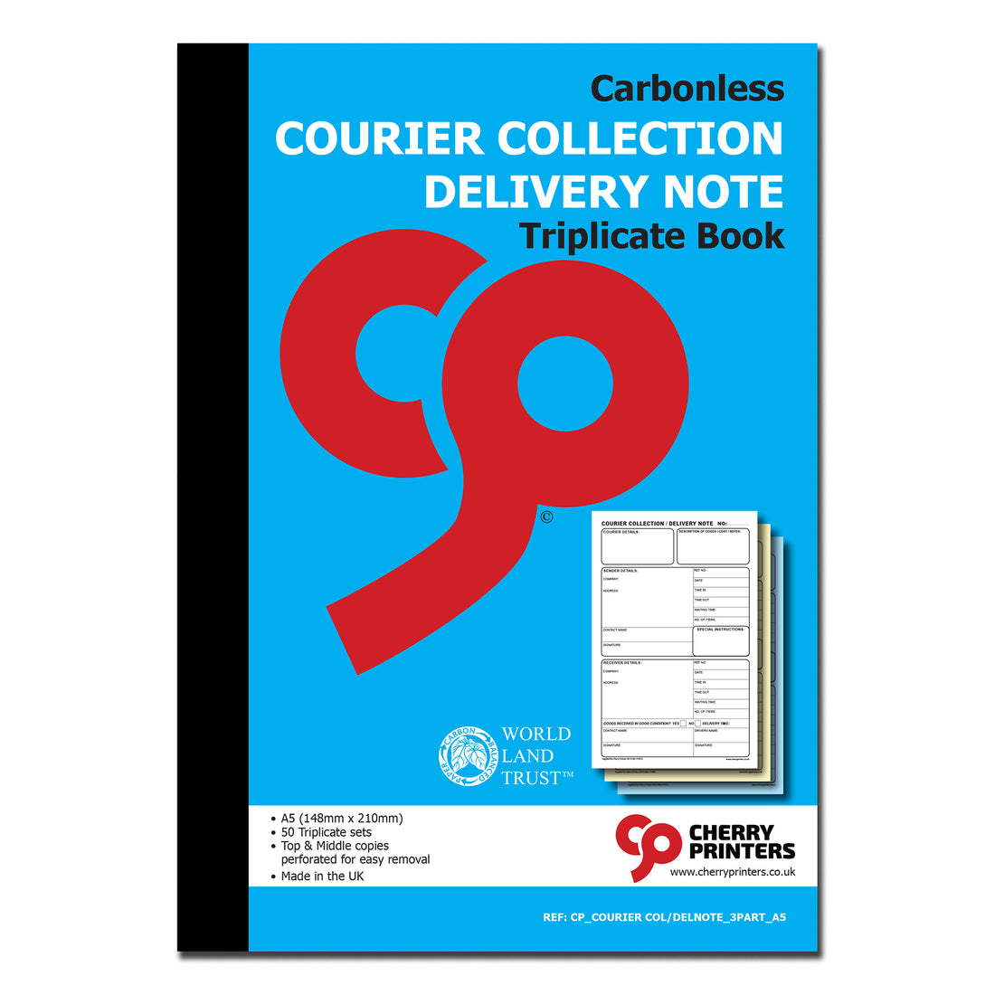 General Collection Note Packaging NCR Courier Collection Delivery Note Triplicate Book A5 | 50 Sets ...