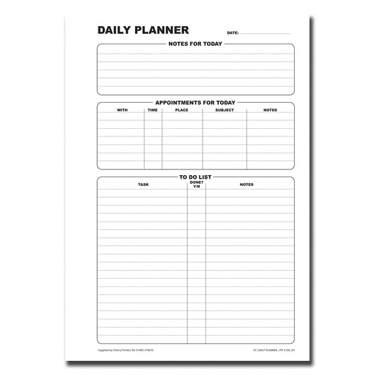 Daily Planner Book A5 100pages 80gsm