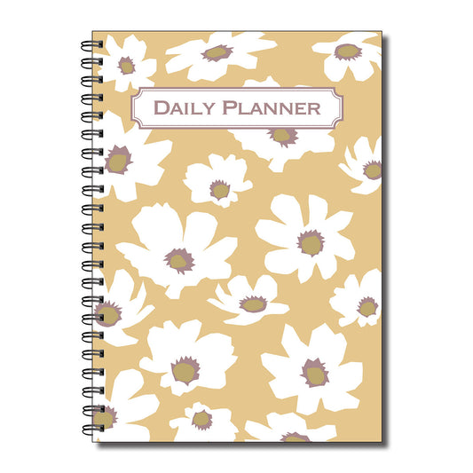 Daily Planner | A5 (148mm x 210mm) | 50 double sided pages on 120gsm | Split Wirobound