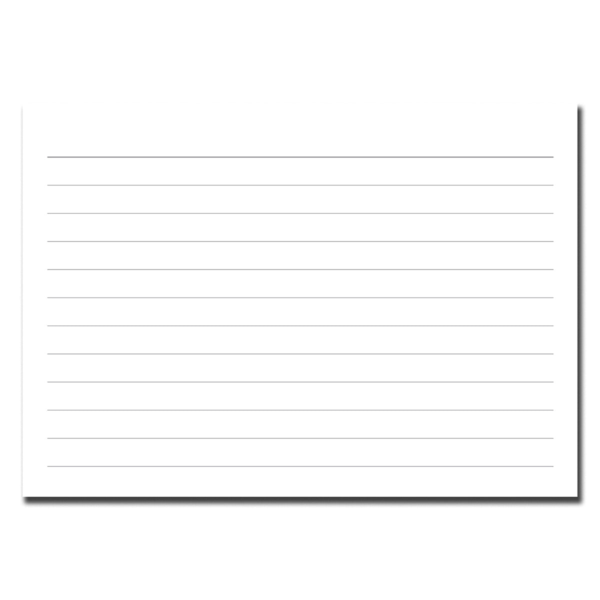 Ruled Card INDEX REVISION RECORD NOTES Pad White A6 50pages 350gsm