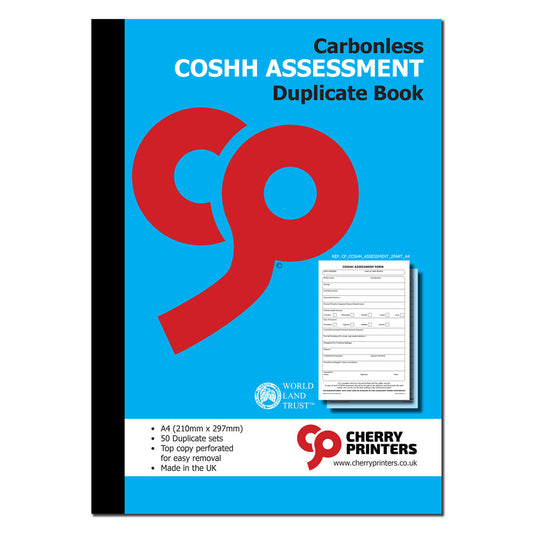 NCR COSHH Risikobewertung Buch A4 Duplikat