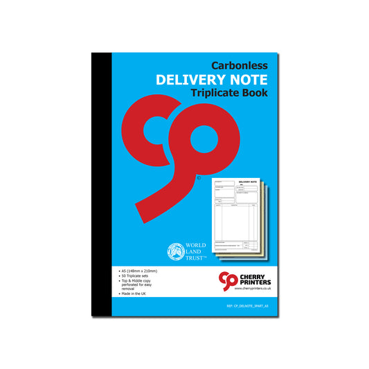NCR Delivery Note Triplicate Book A5