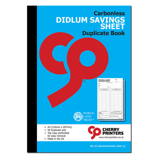 NCR Didlum Savings Duplicate Book A4