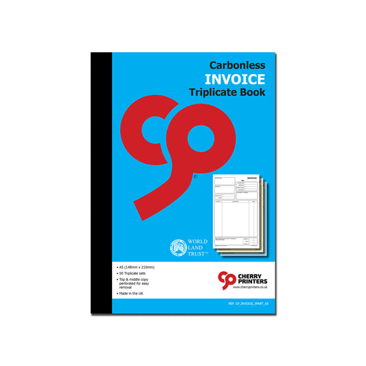 NCR Invoice Triplicate Book A5