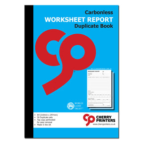 NCR Worksheet Report Book A4 Duplicate – Cherry Printers UK