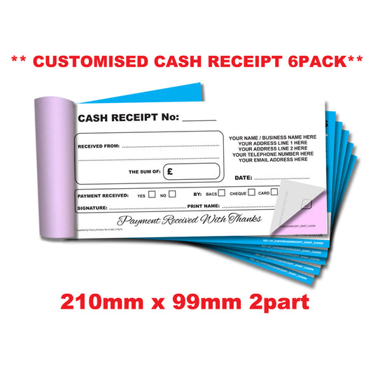 NCR *CUSTOM* Kassenbon-Duplikatbuch 99x210mm Packs