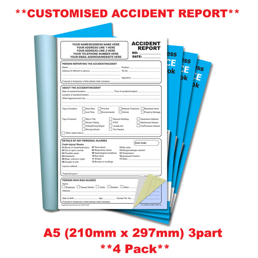 NCR *CUSTOM* Lieferschein Duplikat Buch A5 Packs