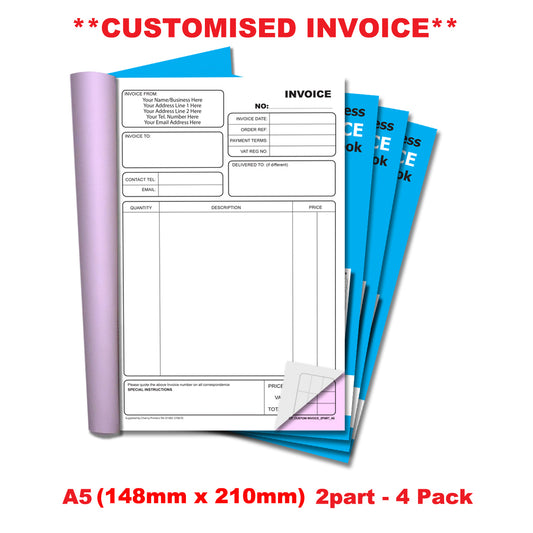 NCR *CUSTOM* Rechnungsdoppelbuch A5 Packs