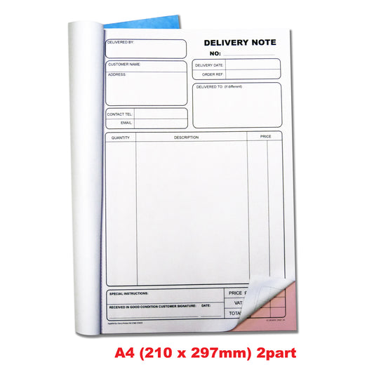 NCR Delivery Note Duplicate Book A4