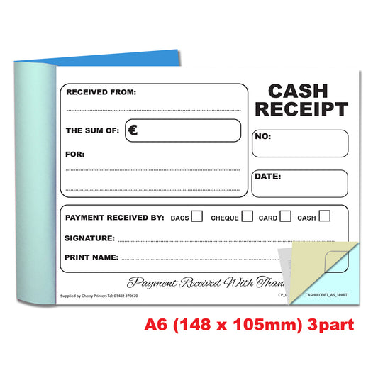 NCR EURO-Kassenbon Dreifachbuch A6