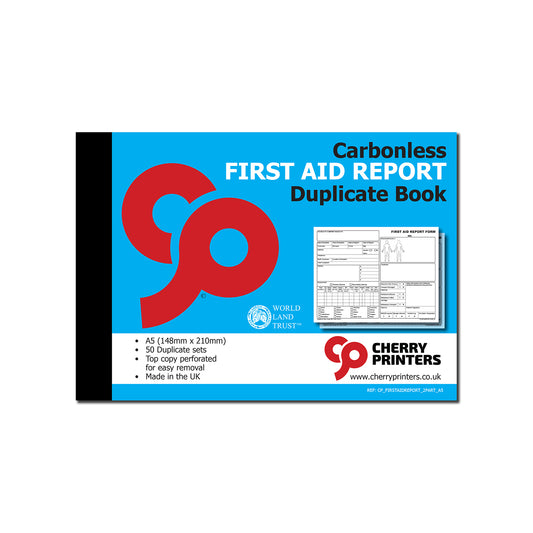 NCR First Aid Report Book A5 Duplicate