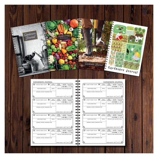 Designer Range Gardeners Journal A5 120gsm 50 doppelseitige Seiten Wiroboun