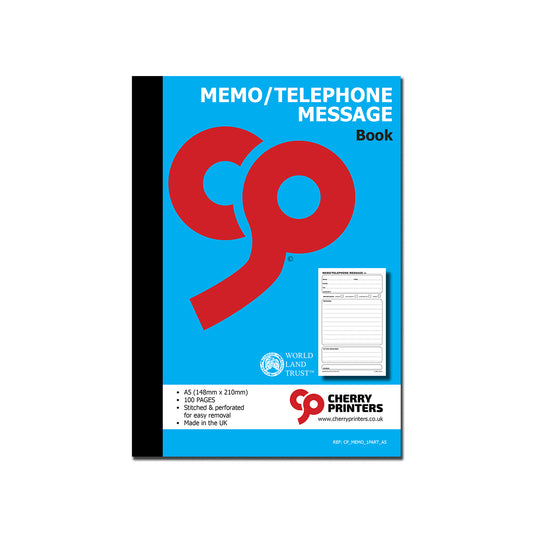 Memo Book / Telephone Message Book A5 100pages 80gsm
