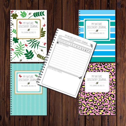 My Nature Discovery Journal | Diary | Notebook | A5 (148mm x 210mm) | 50 double sided pages on 120gsm | Split Wirobound