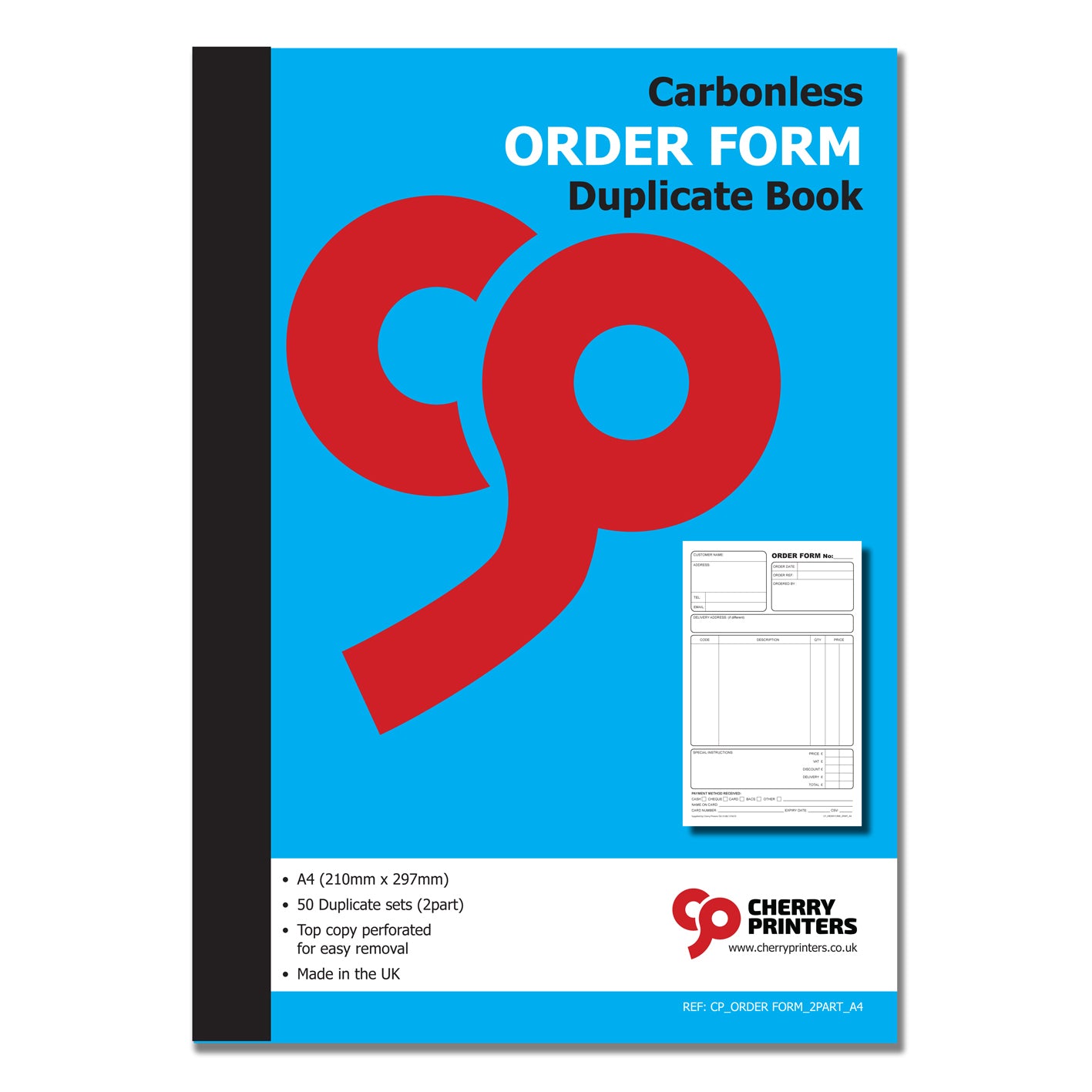 NCR Order Form Duplicate Book A4