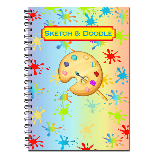 Sketch & Doodle Book | A5 (148mm x 210mm) | 50 double sided pages on 120gsm | Split Wirobound