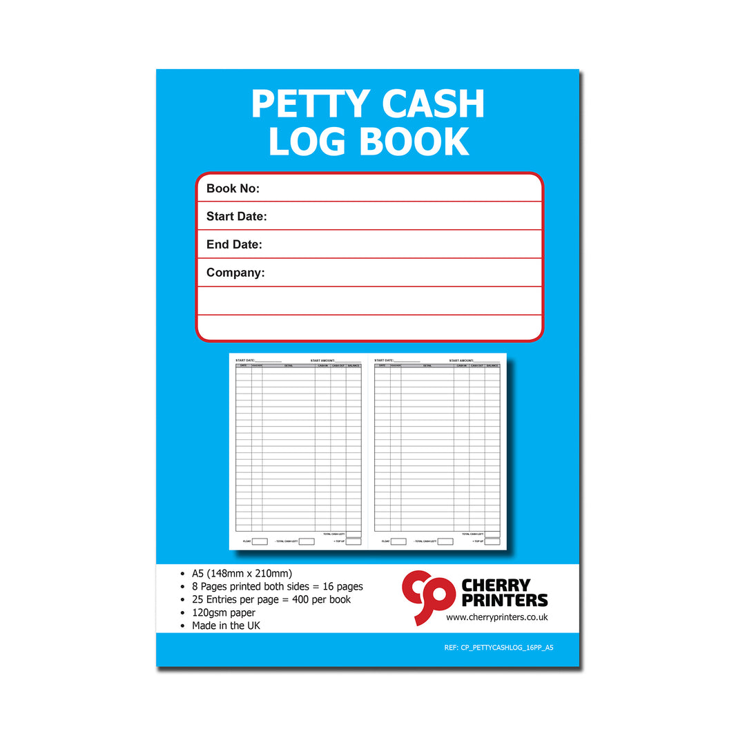 Log Books & Record Books for Business & Schools | Cherry Printers UK