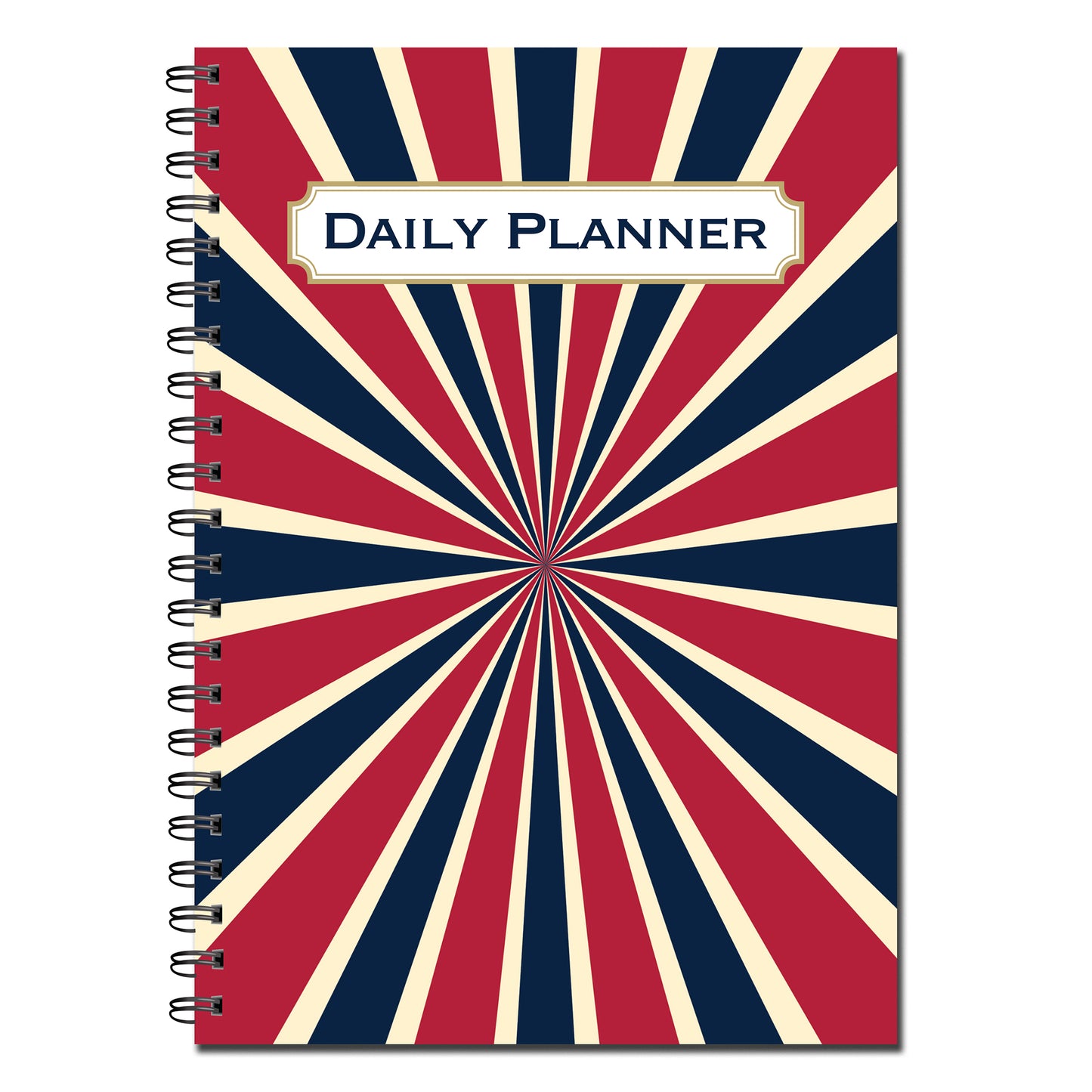 Designer Range Daily Planner A5 120gsm 50 double sided pages Wirobound