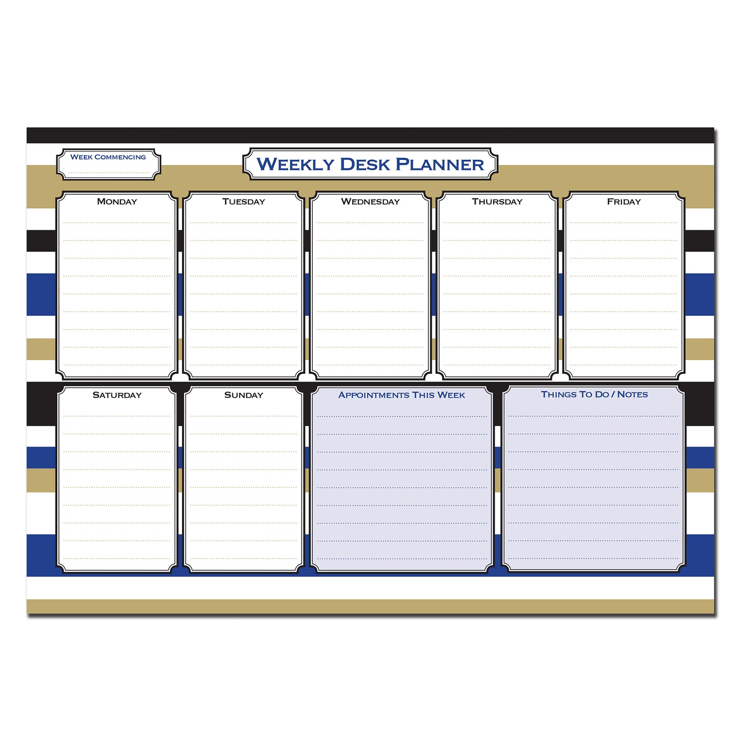 Designer Range Weekly Planner Desk Pad A4 120gsm 55_pages