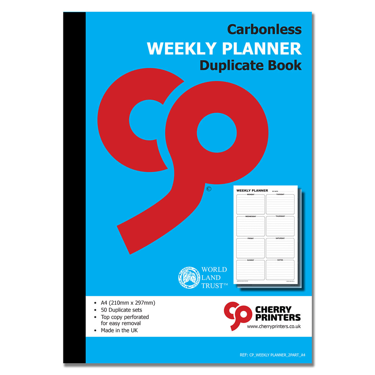 NCR Weekly Planner Book A4 Duplicate