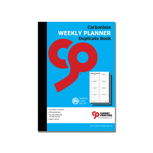 NCR Weekly Planner Book A5 Duplicate