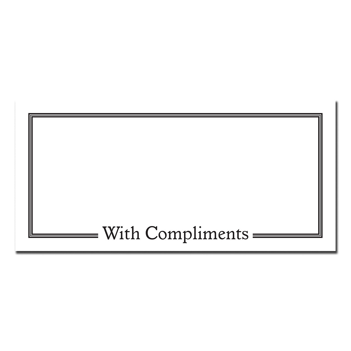Kompliment-Block 99mm x 210mm (DL) 100 Blatt 120gsm
